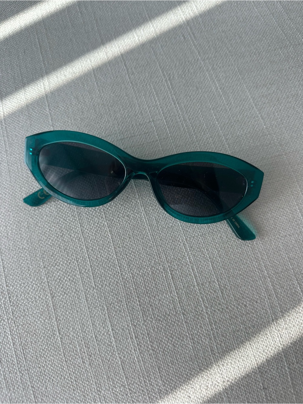 Mango Teal Cat-Eye Women's Sunglasses